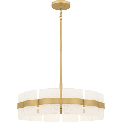 Quoizel Sweeney 6Lt Pendant, Soft Gold/Clear /White Sand Inside - SWE2830SGD