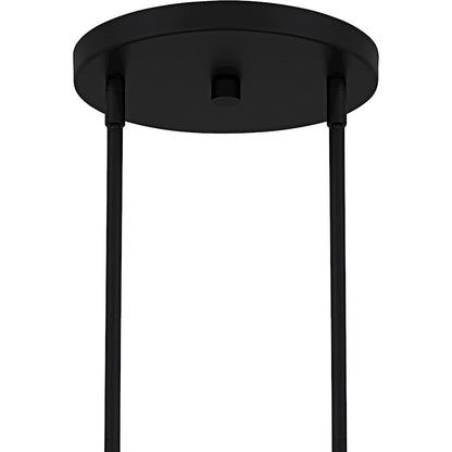 Viscount 9Light Chandelier, Matte Black/Clear Glass
