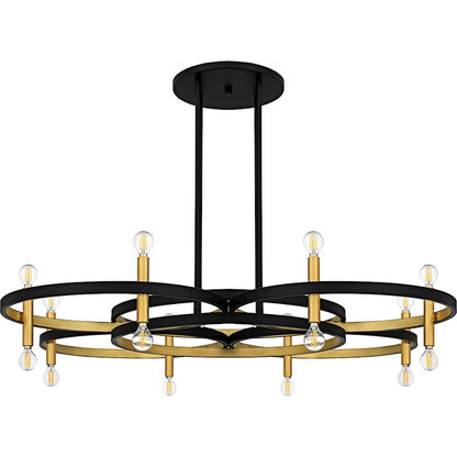 Winsland 16Light Chandelier, Matte Black