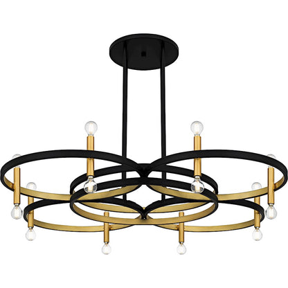 Winsland 16Light Chandelier, Matte Black