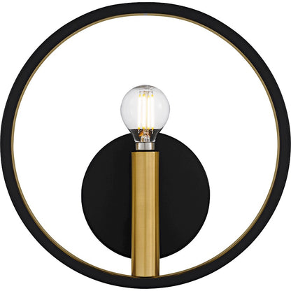 Winsland 1Light Wall Sconce, Matte Black
