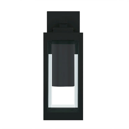 Westover 1Lt 14" Outdoor Lantern, Earth Black/Clear Beveled