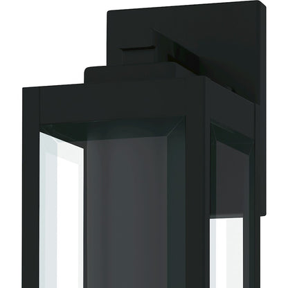 Westover 1Lt 14" Outdoor Lantern, Earth Black/Clear Beveled