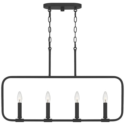 Quoizel Abner 4 Light Island Chandelier, Polished Chrome - ABR432C