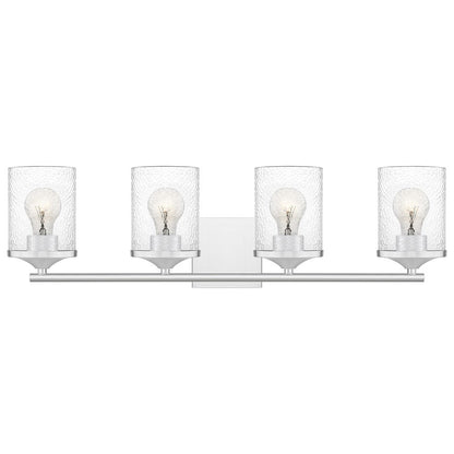 Quoizel Abner 4 Light Bath Light, Polished Chrome - ABR8628C