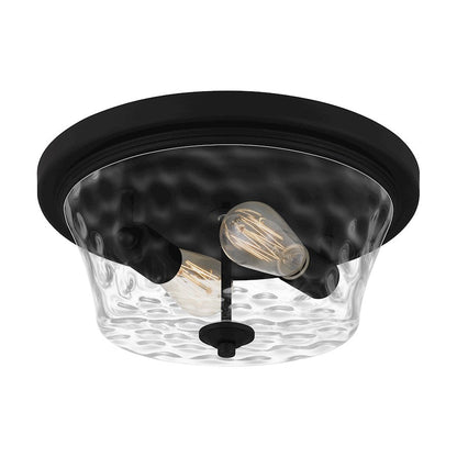 Acacia 2 Light Flush Mount, Clear Water