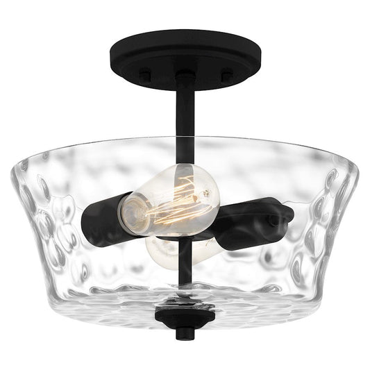 Acacia 2 Light Semi-Flush Mount, Clear Water