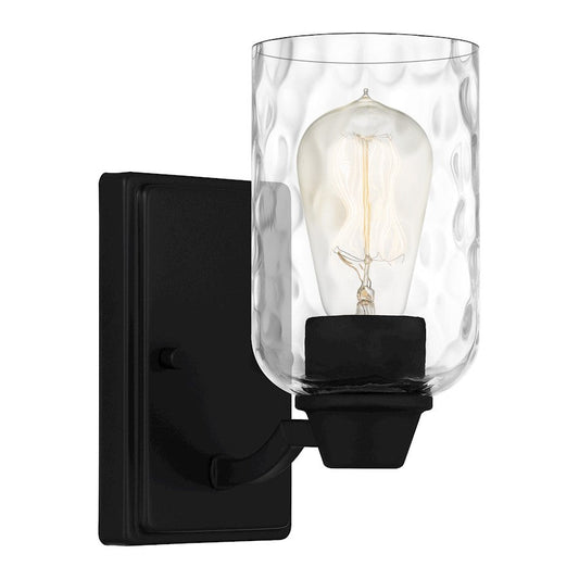 Acacia 1 Light Wall Sconce, Clear Water