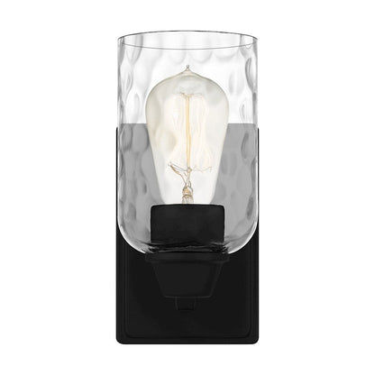 Acacia 1 Light Wall Sconce, Clear Water