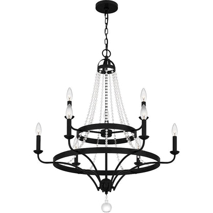 Adelaide Chandelier, Matte Black