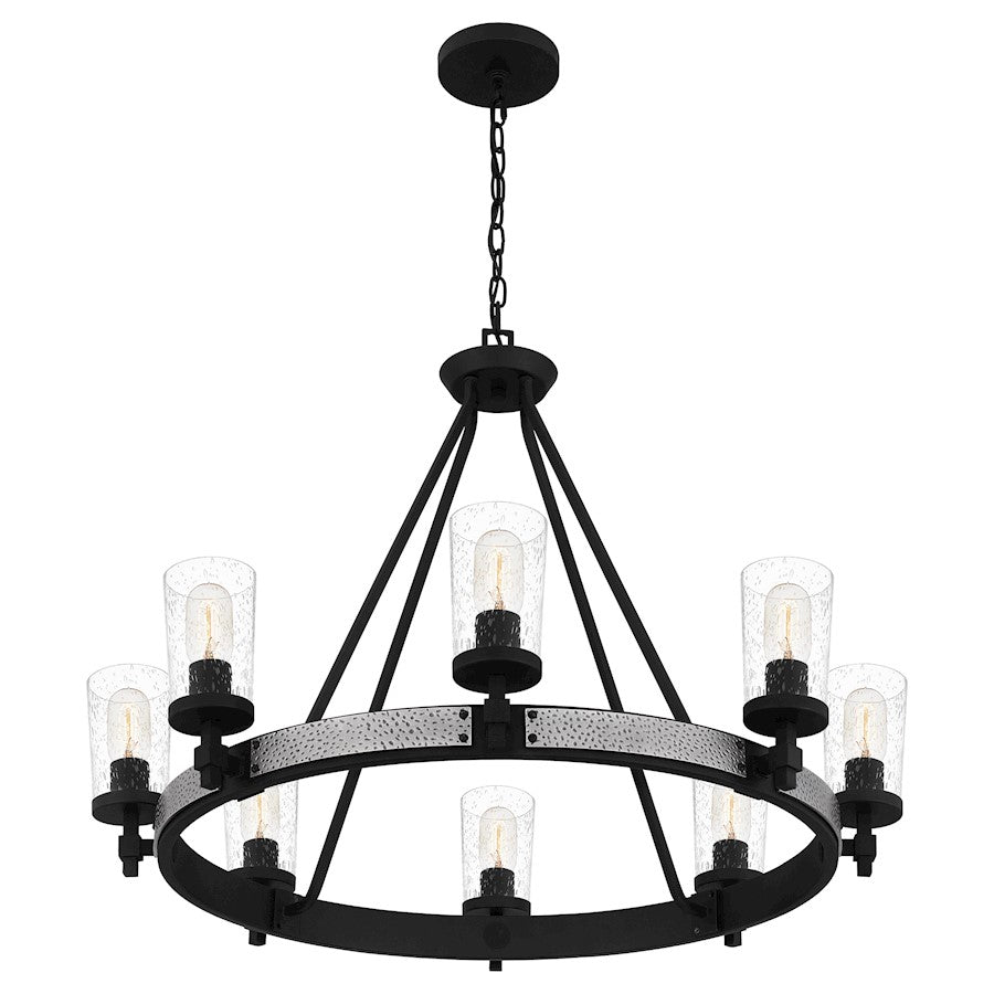 Alpine  Chandelier, Earth Black/Clear Seeded