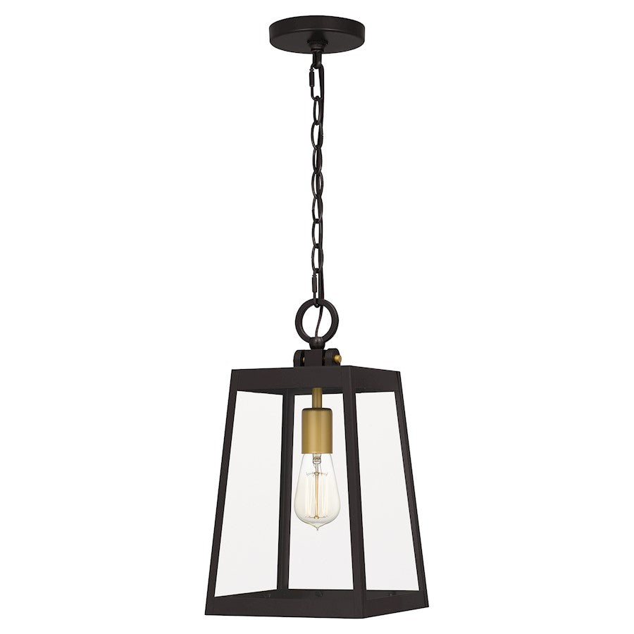 Amberly Grove 1 Light Mini Pendant, Bronze/Clear