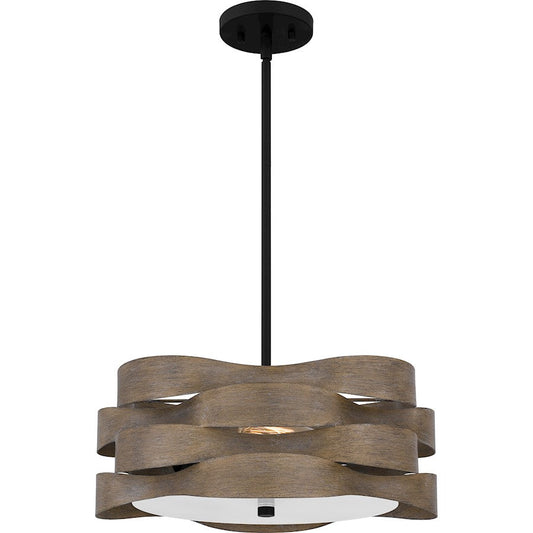 Appleton 2 Light Pendant, Matte Black/Metal