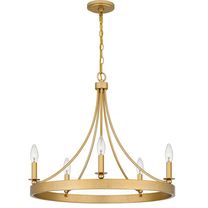 Aspyn 5 Light Chandelier, Light Gold