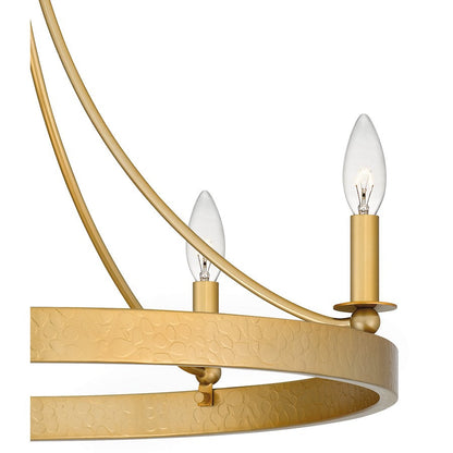 Aspyn 5 Light Chandelier, Light Gold