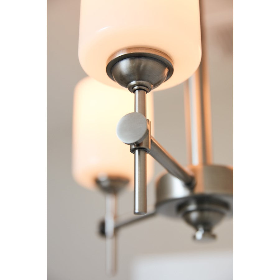 Aria 3 Light Semi-Flush Mount, Opal