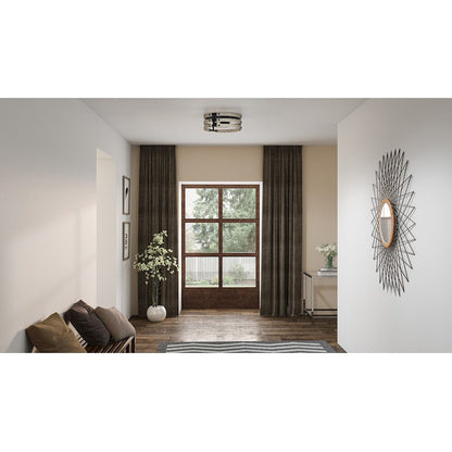 Quoizel Ashburn 3 Light Flush Mount, Earth Black - ASB1616EK