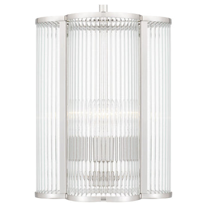 Aster 4 Light Mini Pendant, Clear Ribbed