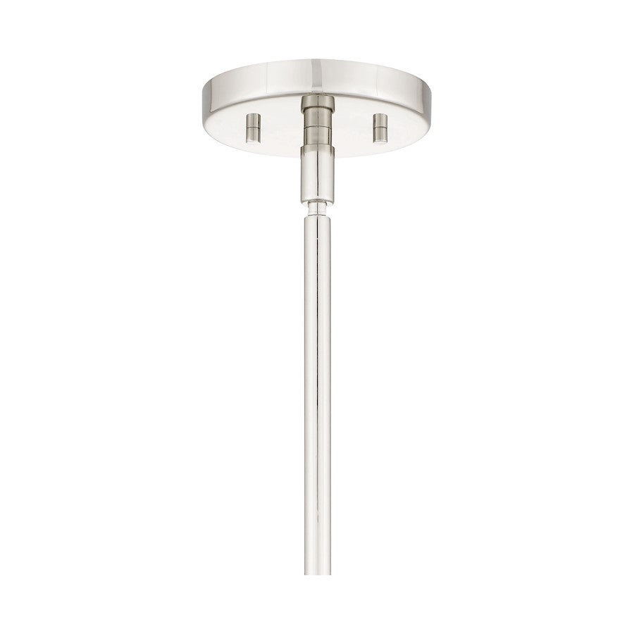 Aster 4 Light Mini Pendant, Clear Ribbed