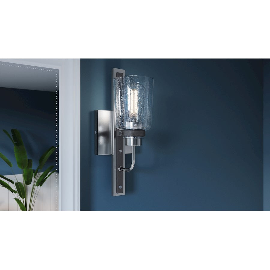 Axel 1 Light Wall Sconce, Brushed Nickel