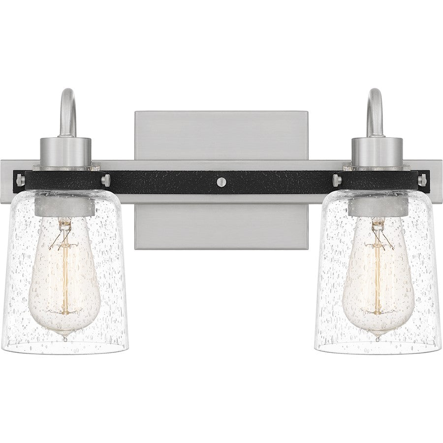 Axel 2 Light Bath Vanity, Brushed Nickel