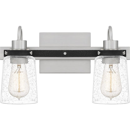 Axel 2 Light Bath Vanity, Brushed Nickel