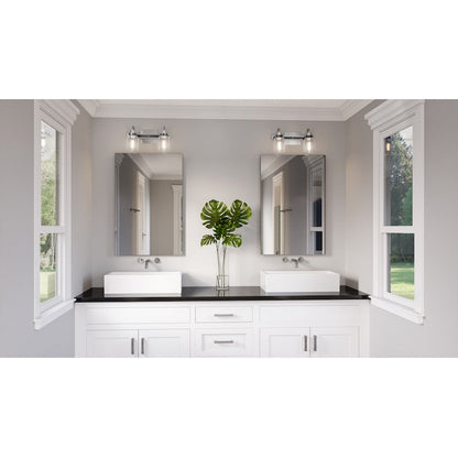 Axel 2 Light Bath Vanity, Brushed Nickel