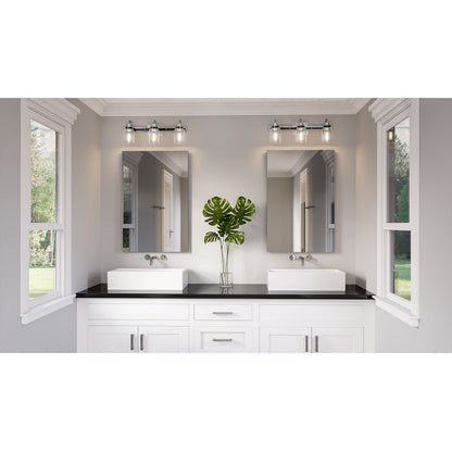 Quoizel Axel 3 Light Bath Vanity, Brushed Nickel - AXE8622BN