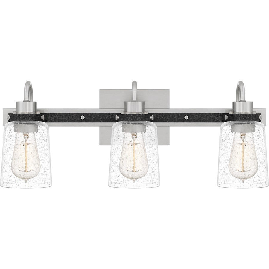 Axel 3 Light Bath Vanity, Brushed Nickel