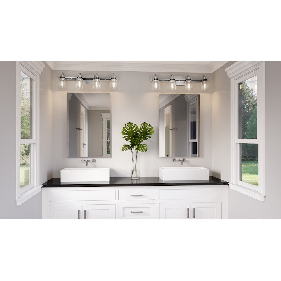 Axel 4 Light Bath Vanity, Brushed Nickel