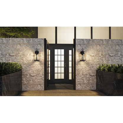 Barber 1 Light Outdoor Lantern, Clear Seedy