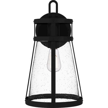 Barber 1 Light Outdoor Lantern, Clear Seedy