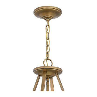 Barlow 4 Light Pendant, Weathered Brass