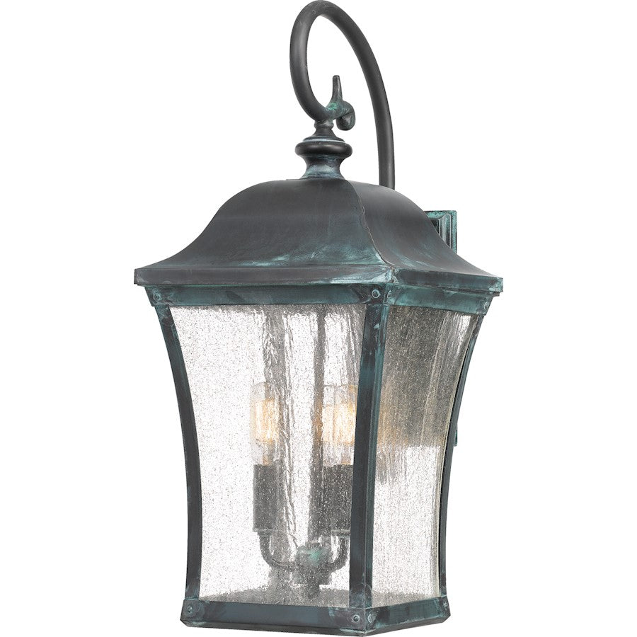 Bardstown Outdoor Wall Lantern, Aged Verde