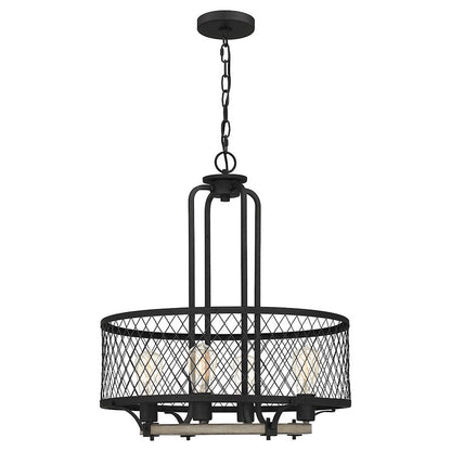 Benton 4 Light Pendant, Distressed Iron