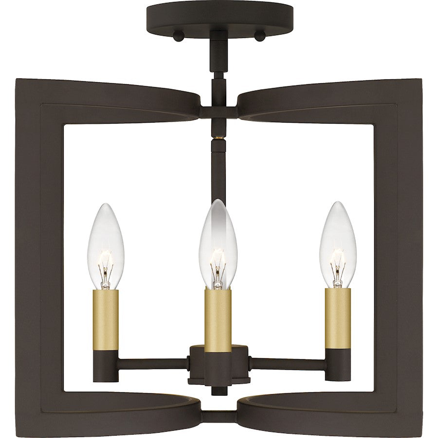 Beaufain 4 Light Semi-Flush Mount, Old Bronze