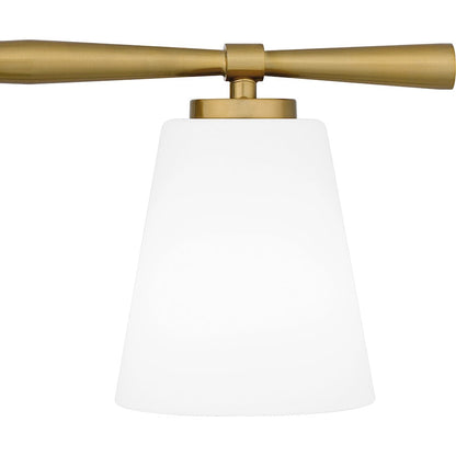 Brindley 4 Light Bath Light, Opal Etched
