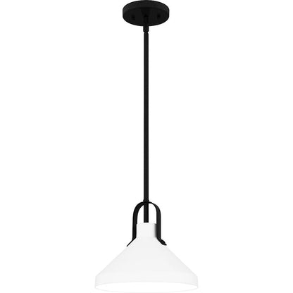 Brink 1 Light Mini Pendant, Matte Black/Metal