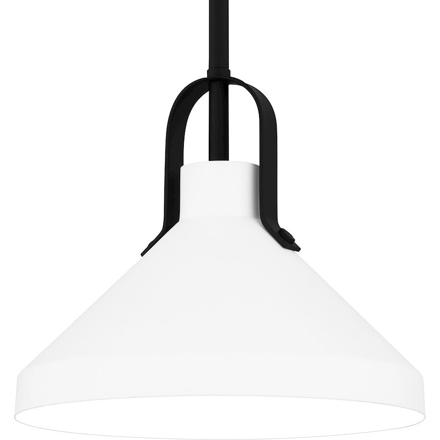 Brink 1 Light Mini Pendant, Matte Black/Metal