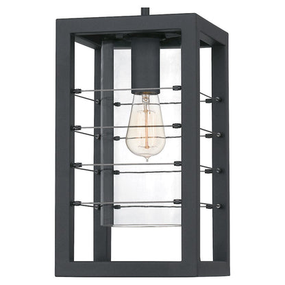 Bimini 1 Light Outdoor Hanging Lantern, Earth Black