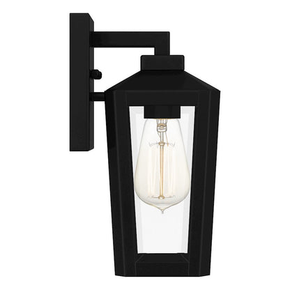 Blanton 3 Light Bath Light, Matte Black/Clear