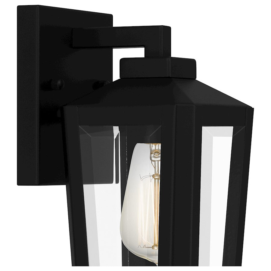 Blanton 3 Light Bath Light, Matte Black/Clear