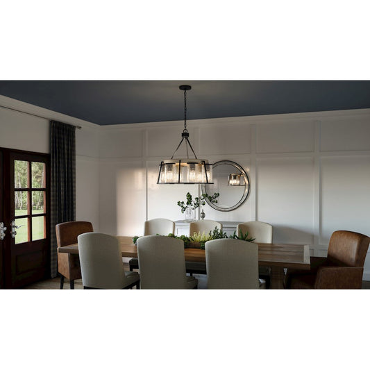 Quoizel Brockton 6 Light Chandelier, Grey Ash - BRT3525GK