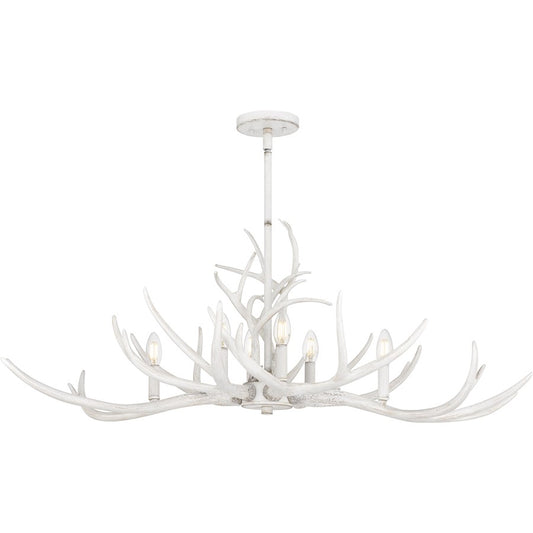 Quoizel Brosh 6 Light Island Light, Antique White - BSH640AWH