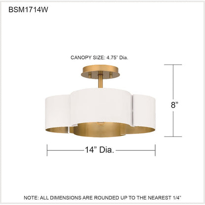 Balsam 4 Light Semi-Flush Mount