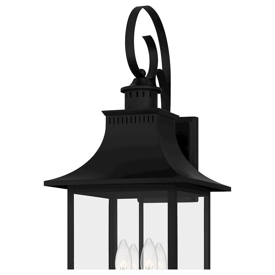 Chancellor 4 Light Outdoor Lantern, Tempered