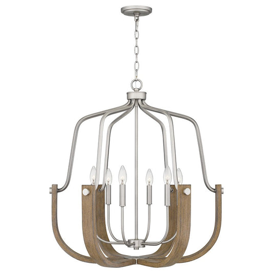 Challis Chandelier, Antique Nickel