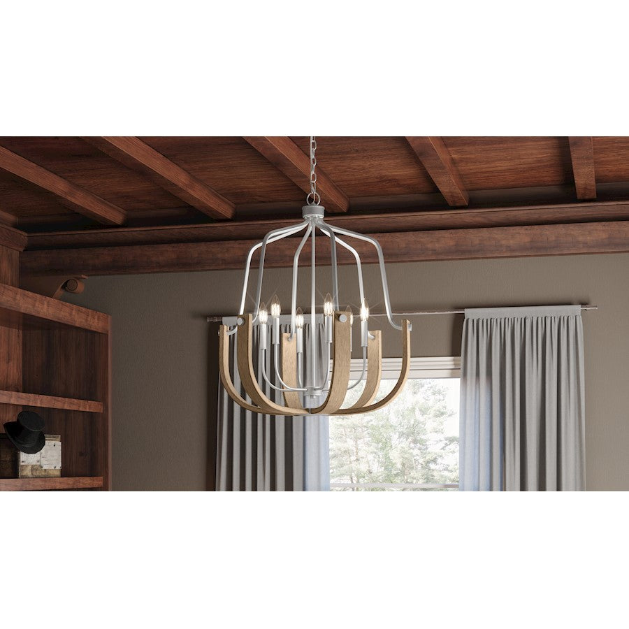 Challis Chandelier, Antique Nickel