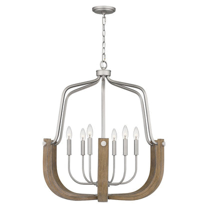 Challis Chandelier, Antique Nickel