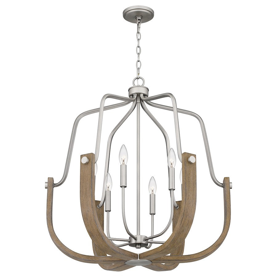 Challis Chandelier, Antique Nickel